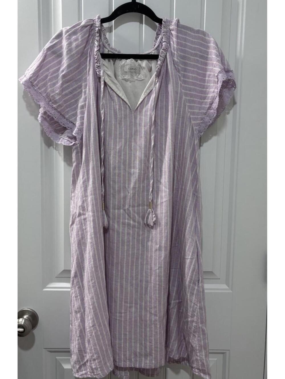 Cupio Lilac Flirty Comfy Dress Size Large